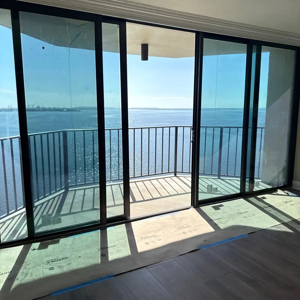 Monte Carlo Towers — Bayshore Blvd — Tampa — impact glass scope by Window Lady
