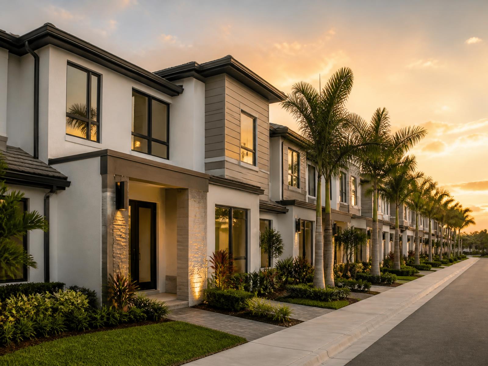 Palmera Townhomes in Doral — impact glass installation by Window Lady